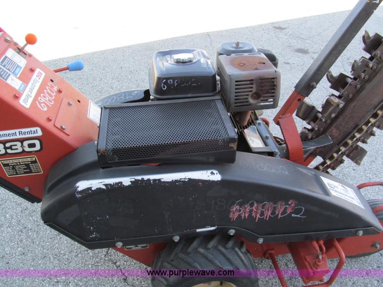 image for item E5729 2007 Ditch Witch 1330H walk behind trencher