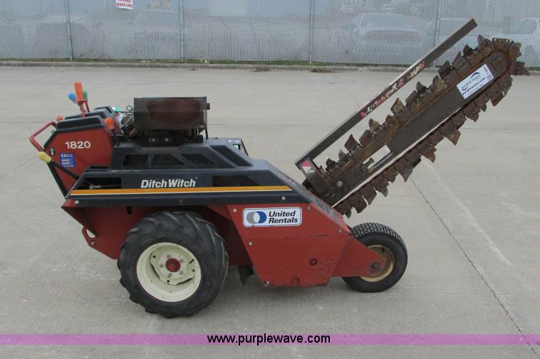 image for item F4001 2006 Ditch Witch 1820 walk behind trencher