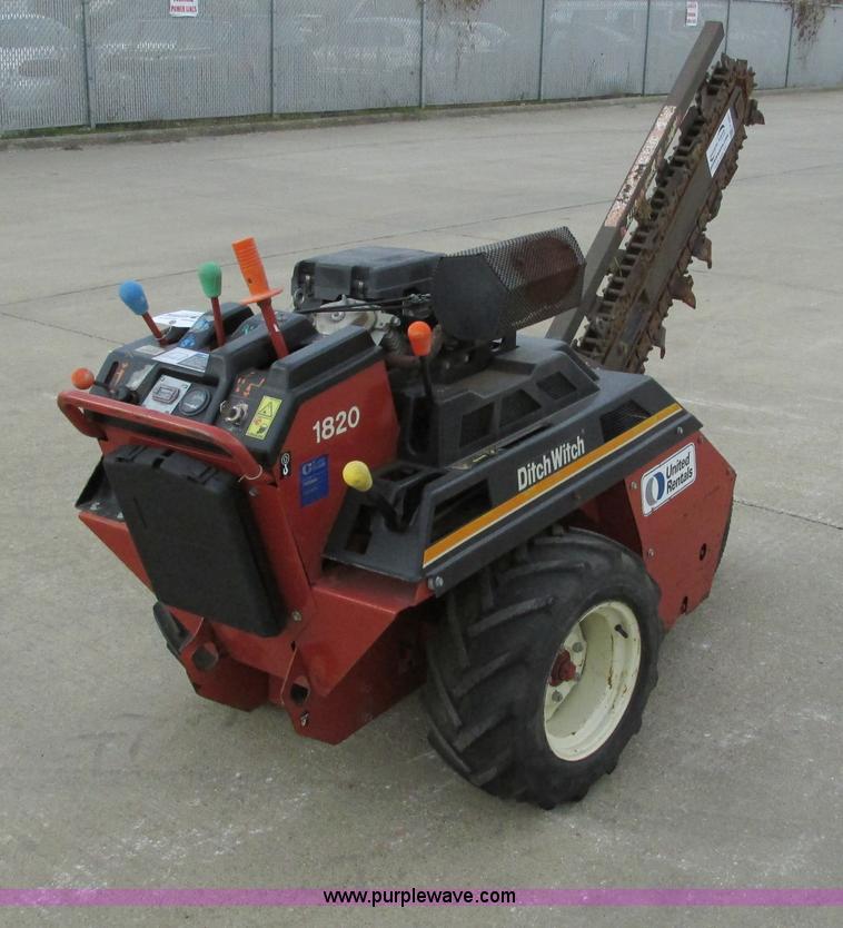 image for item F4001 2006 Ditch Witch 1820 walk behind trencher