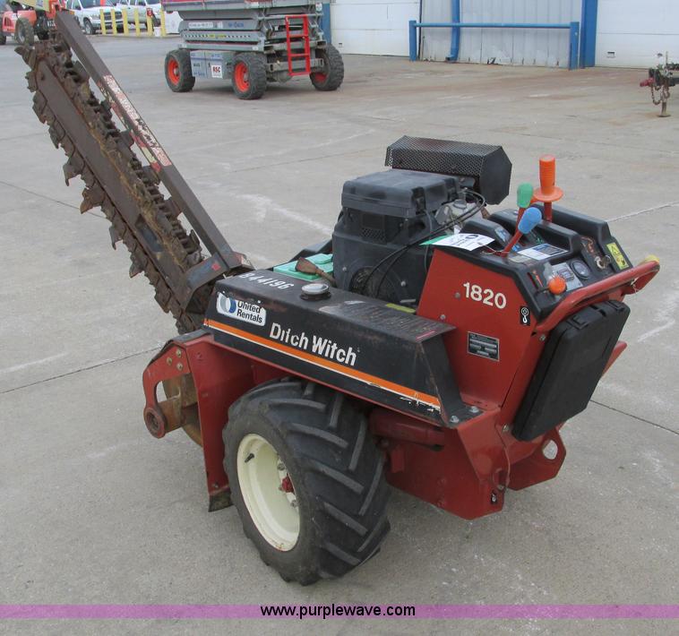 image for item F4001 2006 Ditch Witch 1820 walk behind trencher
