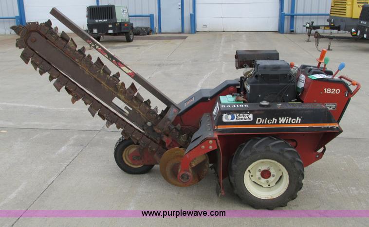 image for item F4001 2006 Ditch Witch 1820 walk behind trencher