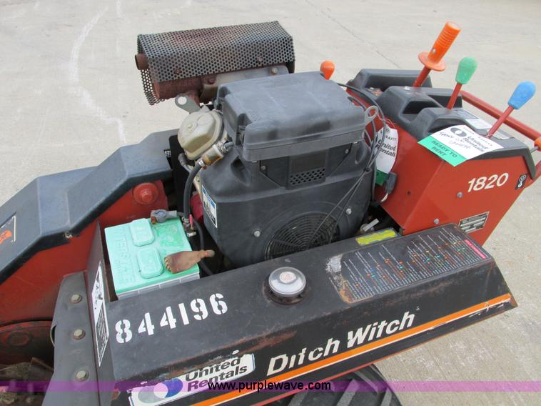 image for item F4001 2006 Ditch Witch 1820 walk behind trencher