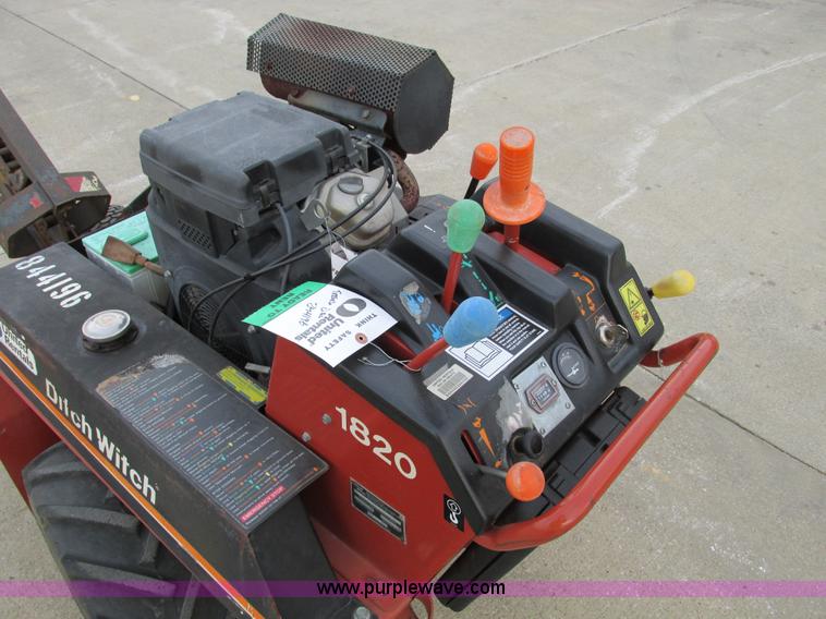 image for item F4001 2006 Ditch Witch 1820 walk behind trencher