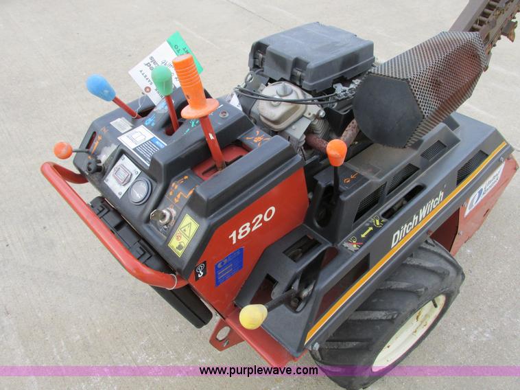 image for item F4001 2006 Ditch Witch 1820 walk behind trencher