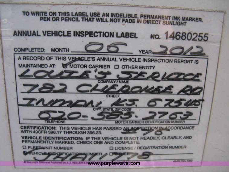 image for item B8331 1979 International F2554 tender tanker truck