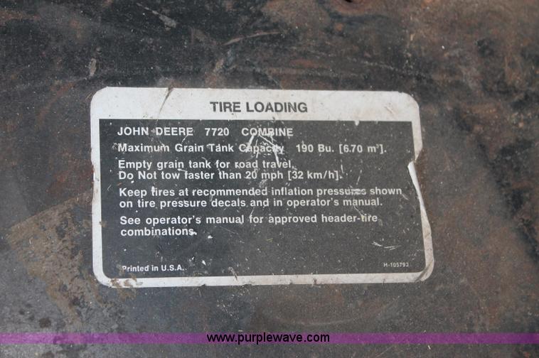image for item C2855 1980 John Deere 7720 Turbo combine