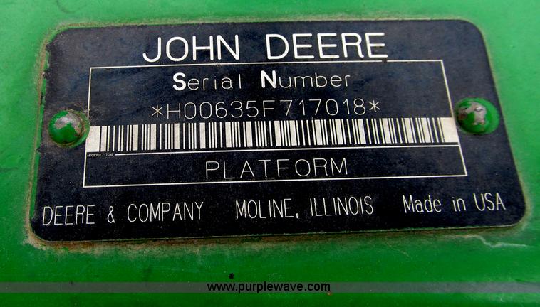 image for item D7014 2006 John Deere 635F 35' flex header