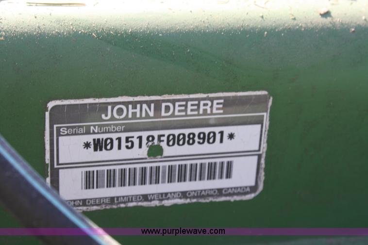 image for item F2766 John Deere 1518 batwing rotary mower