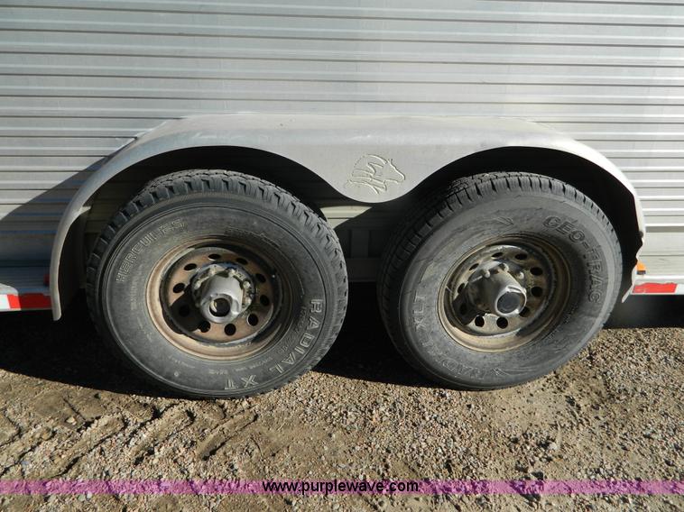 image for item G7571 1999 Sooner aluminum stock trailer