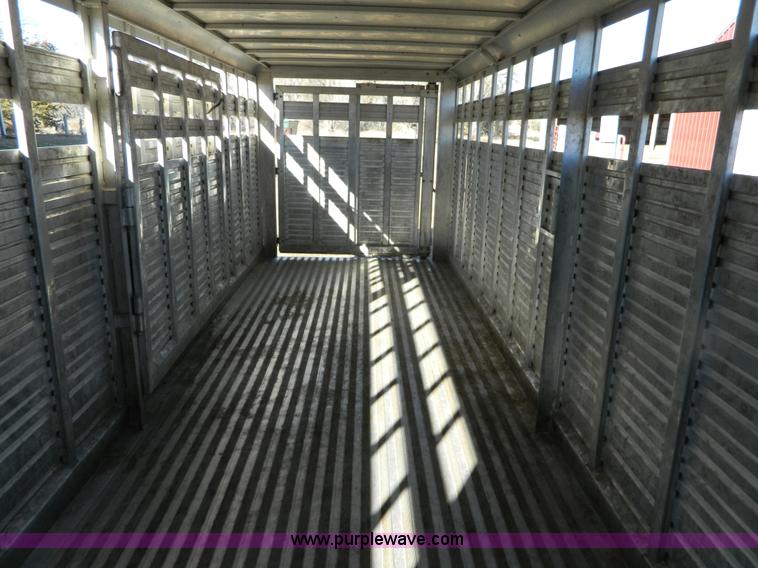 image for item G7571 1999 Sooner aluminum stock trailer