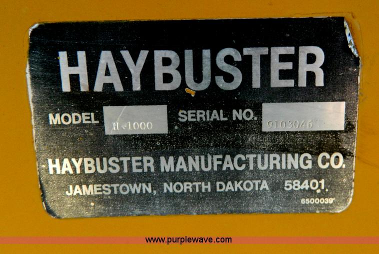 image for item G7578 HayBuster H-1000 Big Bite series tub grinder
