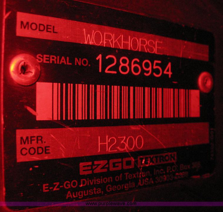 image for item B8238 E-Z-Go Work Horse 1200LX golf cart