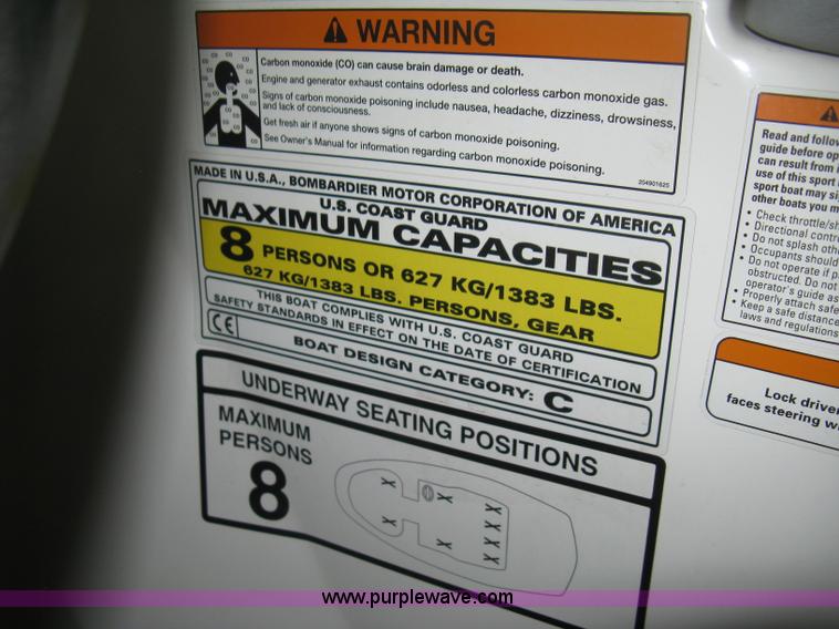 image for item B8242 2008 SeaDoo 180 Challenger boat