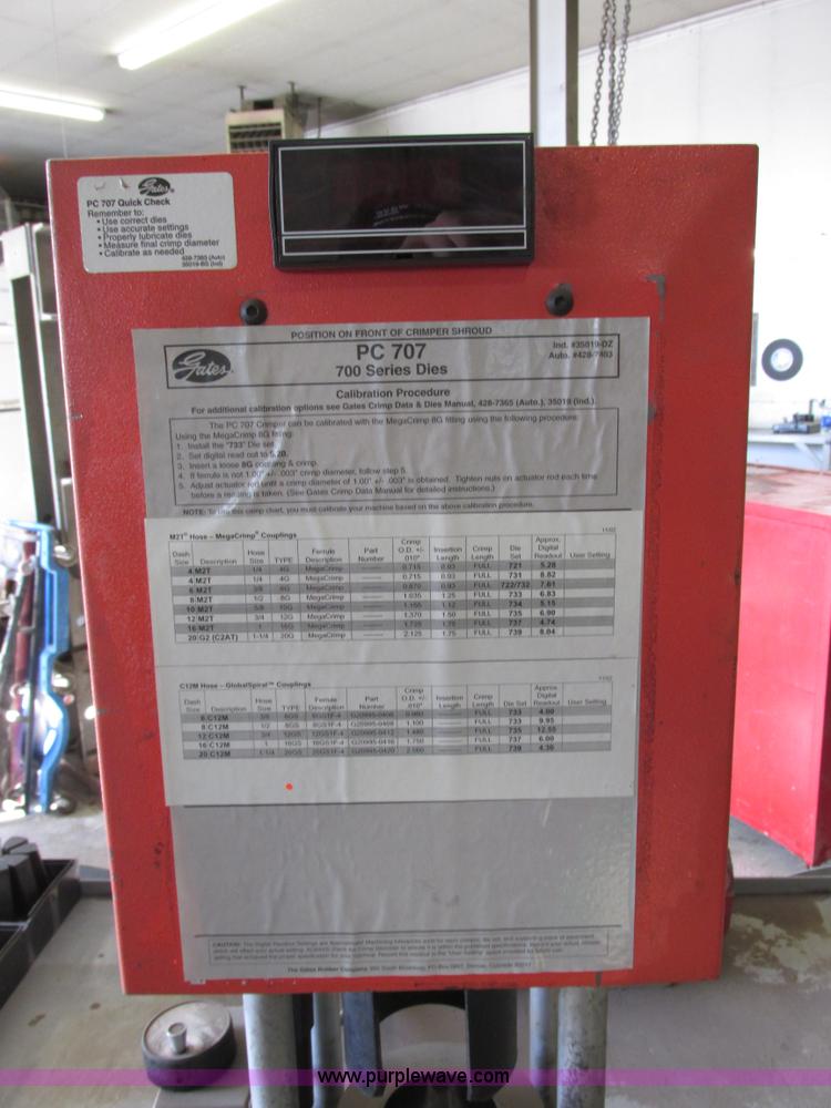 image for item E3562 Gates PC707 hydraulic hose end crimper