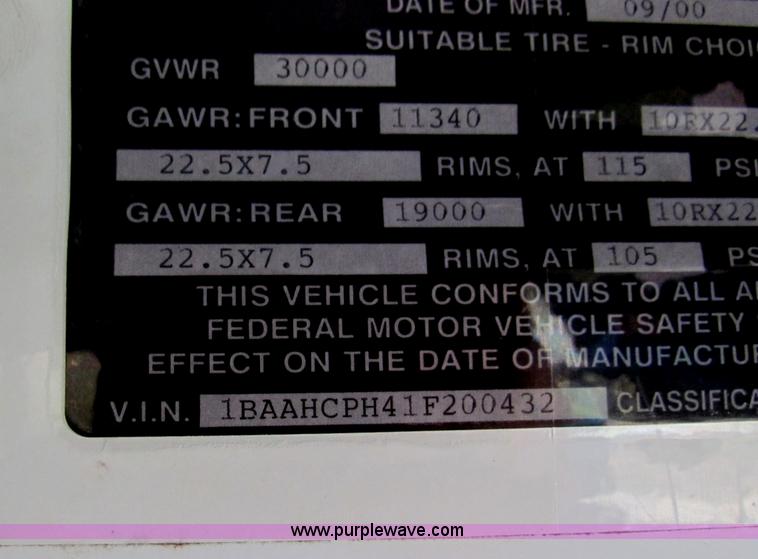 image for item E8183 2001 Blue Bird TC2000 school bus