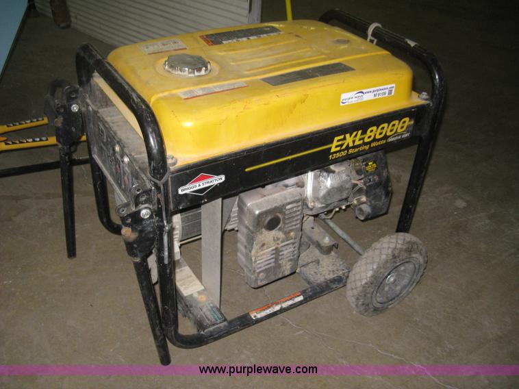 image for item M9109 Briggs & Stratton EXL8000 generator