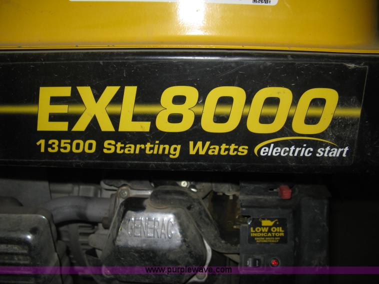 image for item M9109 Briggs & Stratton EXL8000 generator