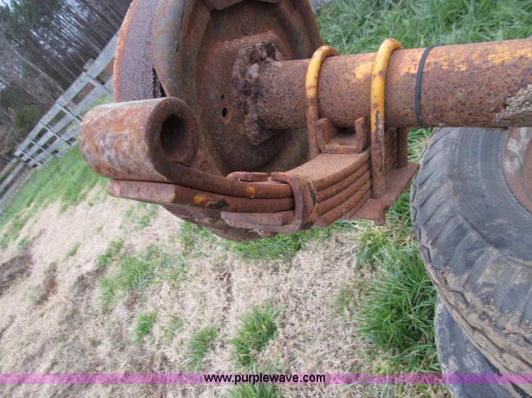 image for item O9051 (2) 7,500 lbs trailer axles with wheels and tires