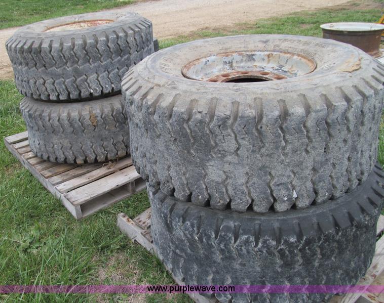 image for item O9052 (4) Goodyear 18-19.5 tires