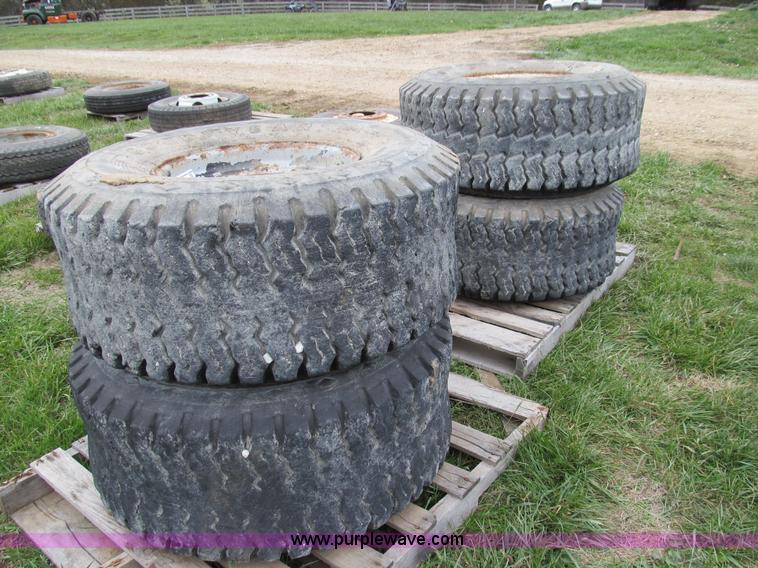 image for item O9052 (4) Goodyear 18-19.5 tires