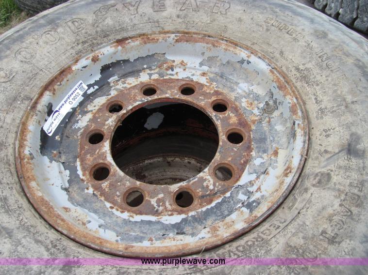 image for item O9052 (4) Goodyear 18-19.5 tires