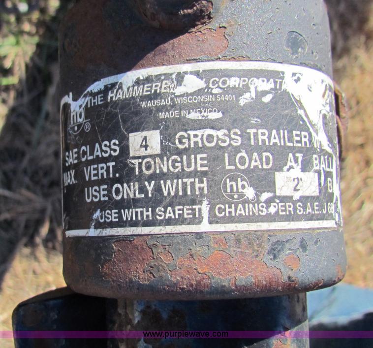 image for item V9404 2002 Ark City 18' tandem axle car trailer