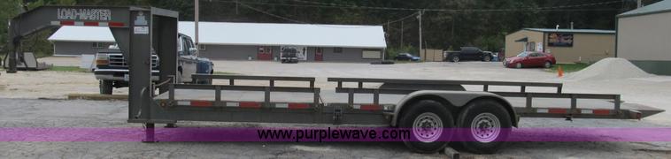 image for item B2889 2008 Loadmaster 24' drop deck gooseneck trailer