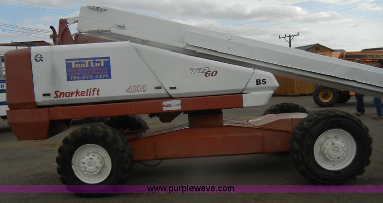 image for item D4655 1999 Snorkel TB60 boom lift