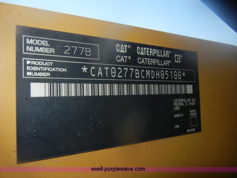 image for item D4711 2007 Caterpillar 277B track loader