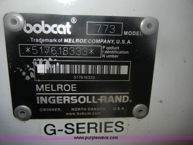 image for item D4712 2001 Bobcat 773 Turbo skid steer