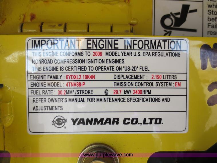 image for item D5736 2006 Yanmar VIO45-5 mini excavator