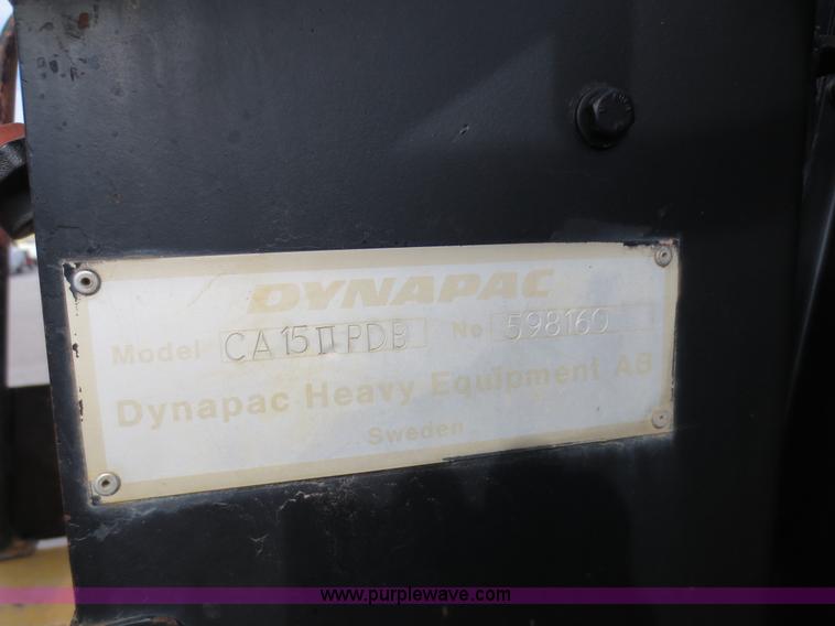 image for item D5737 1989 Dynapac CA151PDB vibratory padfoot roller