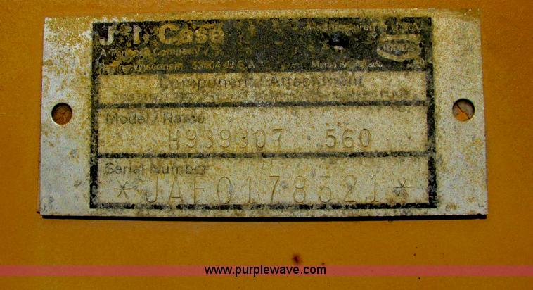 image for item E2606 1996 Case 560 trencher