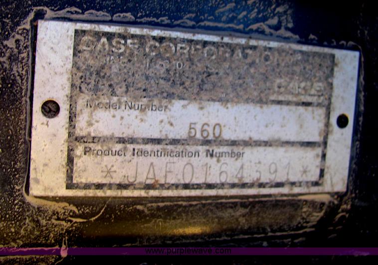 image for item E2606 1996 Case 560 trencher