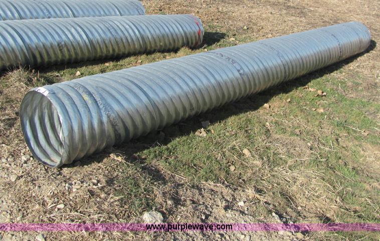 image for item E2617 H/C pipe 2 2/3 x 1/2 aluminized T2 LS 16 gauge culvert