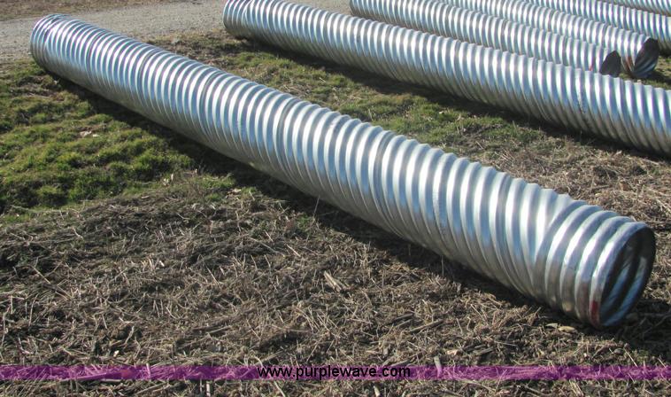 image for item E2618 H/C pipe 2 2/3  x 1/2 aluminized T2 LS 16 gauge culvert