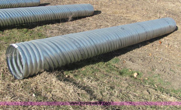 image for item E2619 H/C pipe 2 2/3 x 1/2 aluminized T2 LS 16 gauge culvert