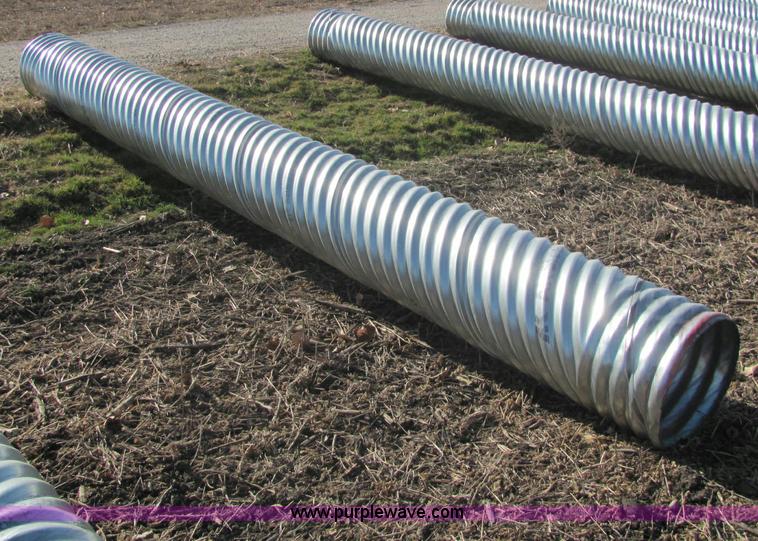 image for item E2619 H/C pipe 2 2/3 x 1/2 aluminized T2 LS 16 gauge culvert