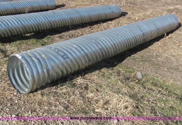 image for item E2620 H/C pipe 2 2/3 x 1/2 aluminized T2 LS 16 gauge culvert