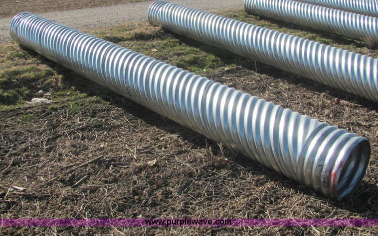 image for item E2620 H/C pipe 2 2/3 x 1/2 aluminized T2 LS 16 gauge culvert