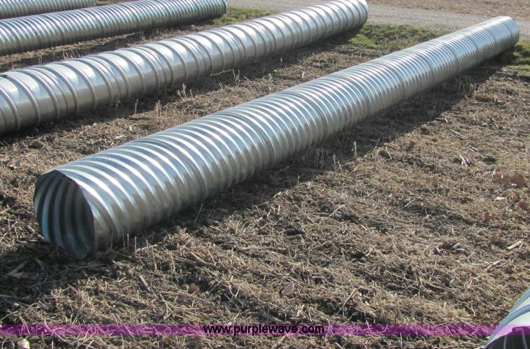 image for item E2623 H/C pipe 2 2/3 x 1/2 galvanized LS 16 gauge culvert