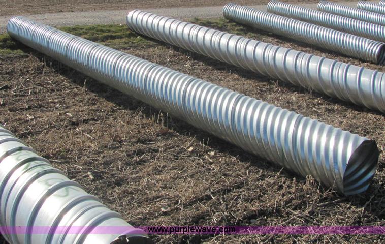 image for item E2623 H/C pipe 2 2/3 x 1/2 galvanized LS 16 gauge culvert