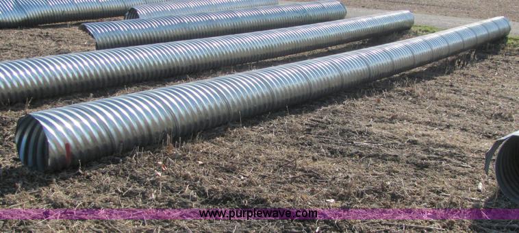 image for item E2630 H/C pipe 2 2/3 x 1/2 galvanized LS 16 gauge culvert