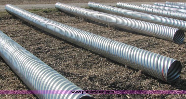 image for item E2630 H/C pipe 2 2/3 x 1/2 galvanized LS 16 gauge culvert
