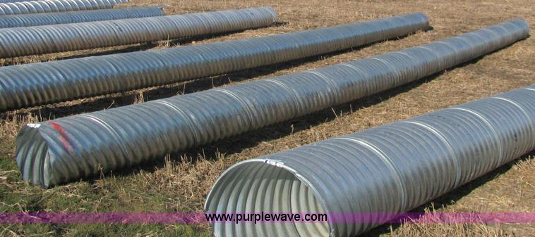 image for item E2631 H/C pipe 2 2/3 x 1/2 galvanized LS 16 gauge culvert
