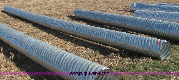 image for item E2631 H/C pipe 2 2/3 x 1/2 galvanized LS 16 gauge culvert
