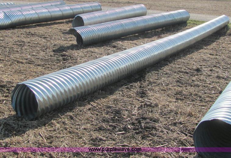 image for item E2631 H/C pipe 2 2/3 x 1/2 galvanized LS 16 gauge culvert