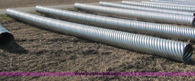 image for item E2631 H/C pipe 2 2/3 x 1/2 galvanized LS 16 gauge culvert