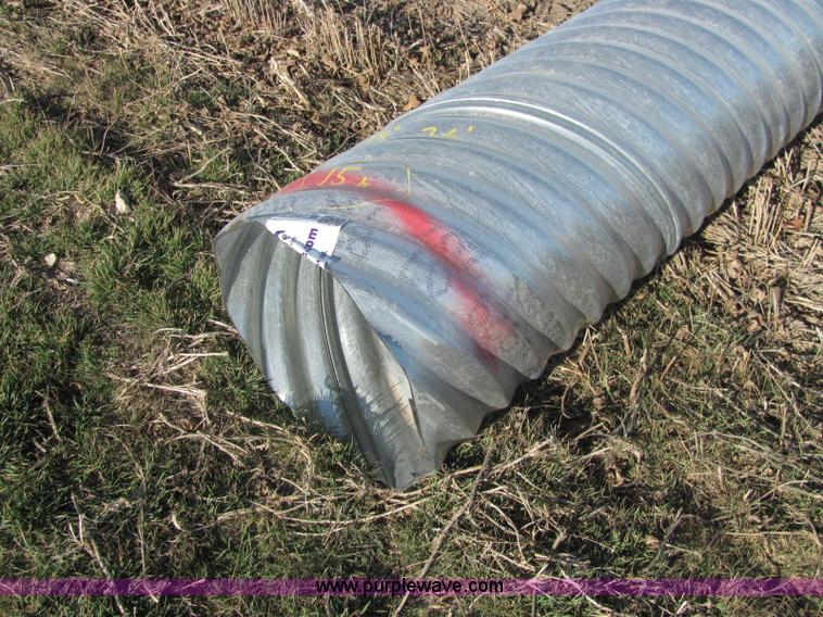 image for item E2631 H/C pipe 2 2/3 x 1/2 galvanized LS 16 gauge culvert