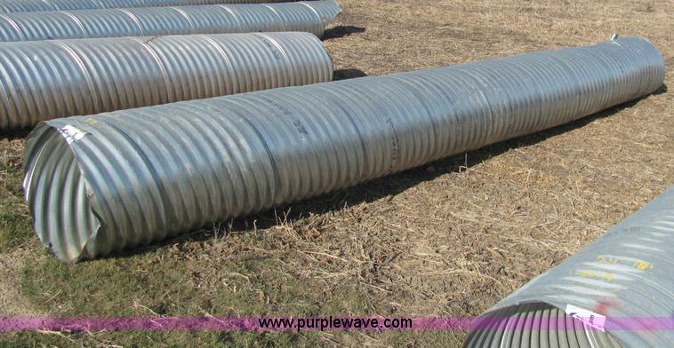 image for item E2634 H/C pipe 2 2/3 x 1/2 galvanized LS 14 gauge culvert